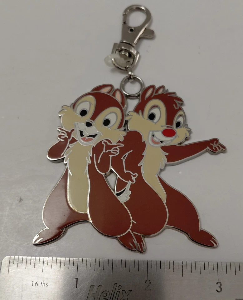 Disney Pin Trading Keychain/Lanyard Chip N Dale 2006 - Metal Key Ring - Image 3 of 4