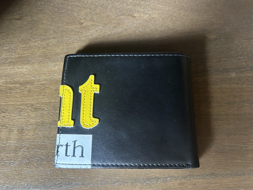 Y2K Preowned Element Skateboarding Black Wallet Wind Water Fire Earth PU Leather - Image 2 of 4
