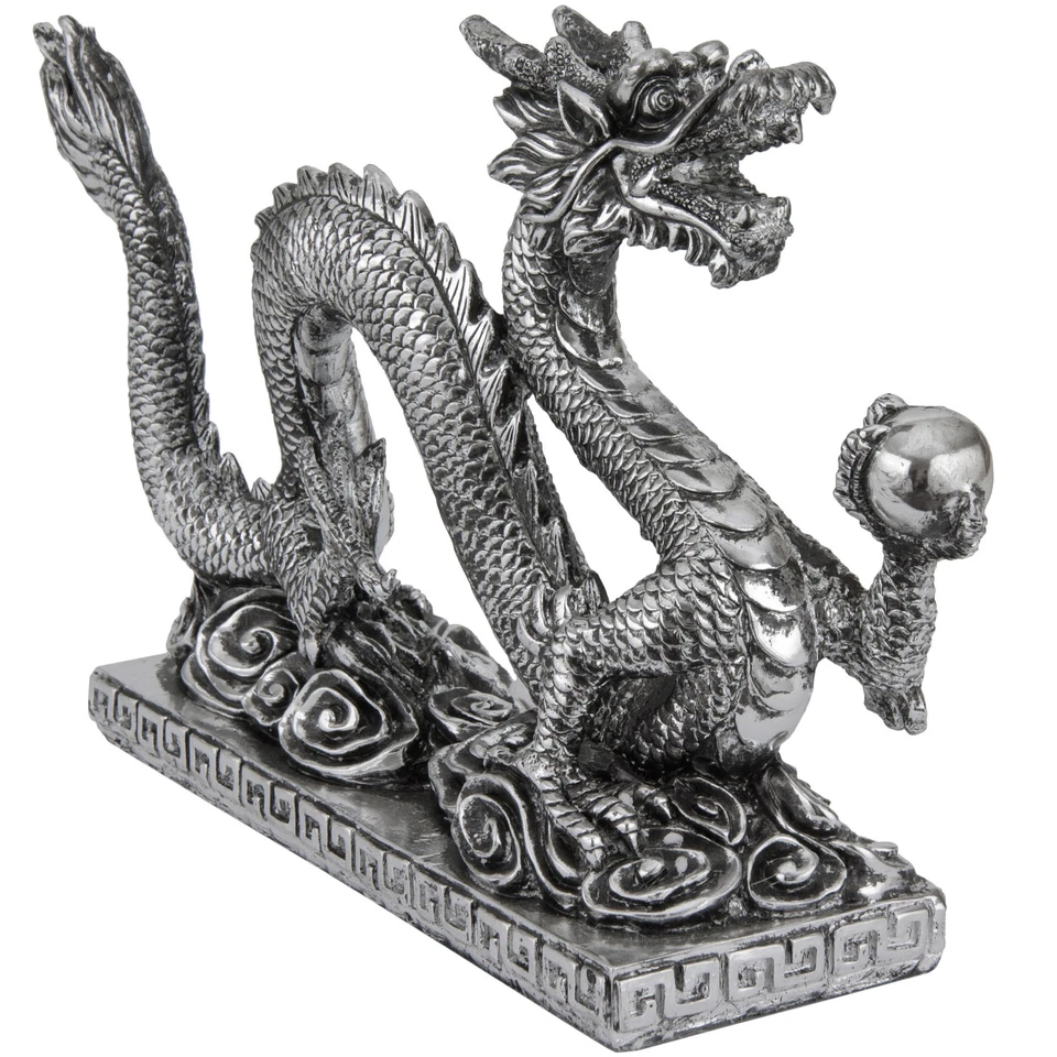 Estatua de dragón chino de 12" Foto 2 de 3