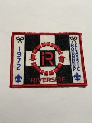 Vintage 1972 Riverside International Raceway Roundup Classic Patch - Unused