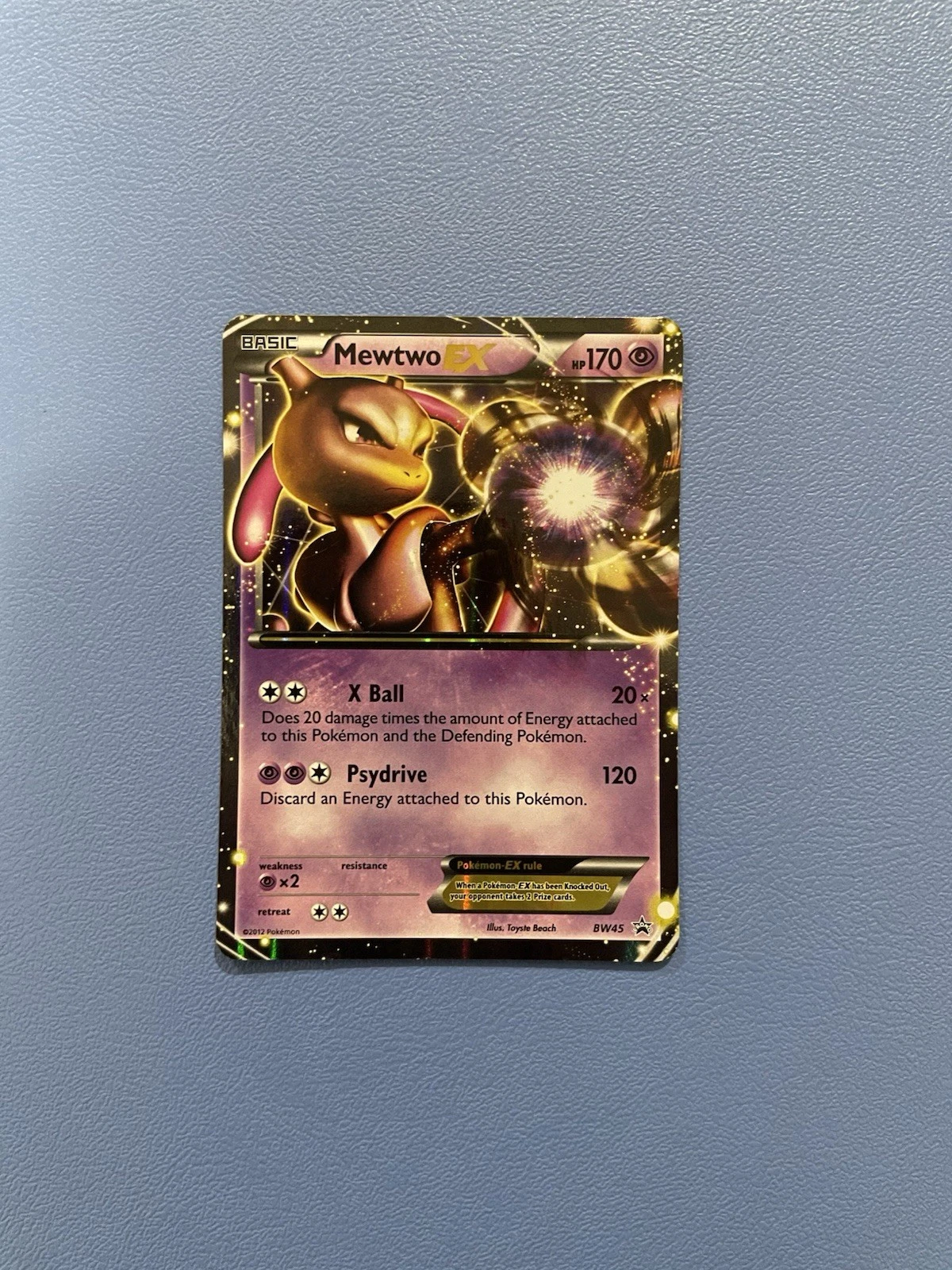 Mewtwo EX BW45 Holo Black Star Promo Pokemon Card – Lightly Played