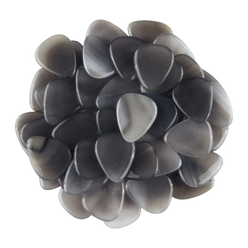 Grey Agate Stone Guitar Pick - 3.0 mm - 351 Shape - Handmade Exotic Plectrum - Picture 6 of 12