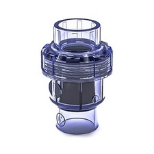 25mm UPVC Clear Sphere Check Gate Against Backwash For Kitchen Effluent