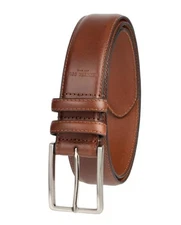 Kenneth Cole New York Mens Dress Belt Brown Leather Adjustable Buckle