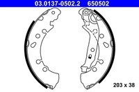 Bremsbackensatz ATE 03.0137-0502.2 FüR Toyota Daihatsu Yaris Charade KSP130_ GPL