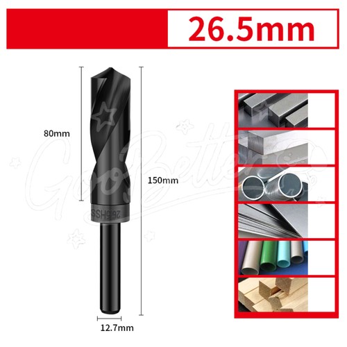 HSS Blacksmith Drill Bit Reduced Shank Drills for Steel Metal Iron Wood 12-35mm - Picture 41 of 53