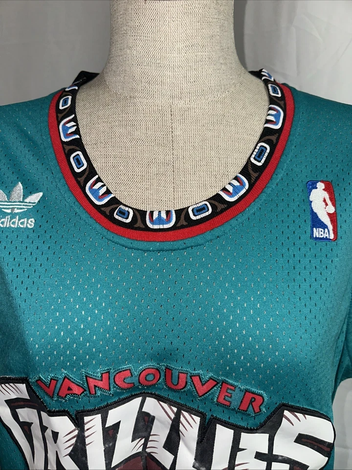 Camiseta Adidas NBA Vancouver Grizzlies para hombre talla S #10 Mike Bibby verde Foto 2 de 4
