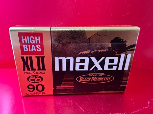 CINTA DE CASETE MAXELL XLII-S 90 POSICIONES NUEVA SELLADA NEGRA MAGNETITA - Imagen 2 de 7