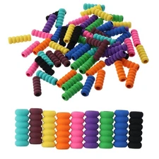 60pcs Mixed Colors Soft Foam Pencil Grips,Random Colorful Painting Drill Penc...