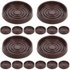 16 Stcs Gummimöbel Fußpolster Anti-Skid-Runde Möbelstuhl Beinabdeckungen