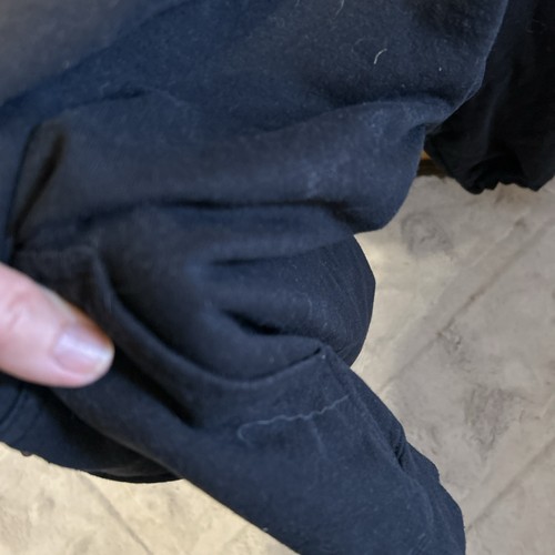 Black Gildan Zip Up Hoodie Sweatshirt Mens XL - Picture 8 of 9