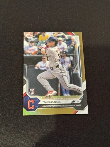 Travis Bazzana RC 1st Hit RBI SB 2026 MLB Topps NOW Card 153 Gold Foil /50