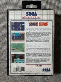 Master System SONIC THE HEDGEHOG CHAOS Game Sega PAL *(Works on US Consoles)*