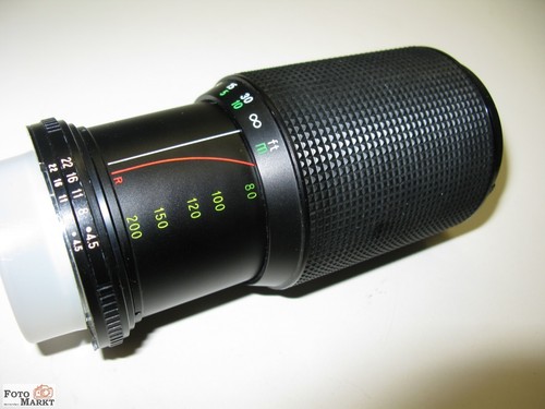 Objetivo Telezoom Hanimex 4,5/80-200 Mm Para Nikon Ai Multicoated Macro 1:3 - Imagen 1 de 3