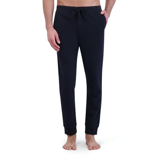 Hanes Originals Mens Soft Cotton French Terry Knit Sleep Jogger Black M (32-34) - Bild 1 von 5