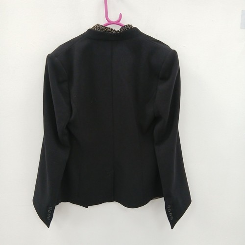 Next Blazer Jacket UK 14 Black Tailored Smart New RMF20-CAP - Picture 2 of 5