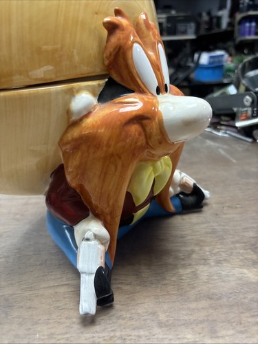 Vintage 1993 Yosemite Sam Ceramic Cookie Jar Looney Tunes - Picture 2 of 21
