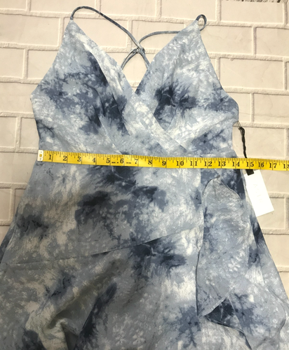 ASTR The Label Maxi Dress Size Medium Holland Ruffle Tie Dye Spaghetti Straps - Picture 8 of 19