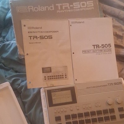 Roland TR-505 Rhythm Composer Drum Machine Tabletop LCD, Box & Manuals