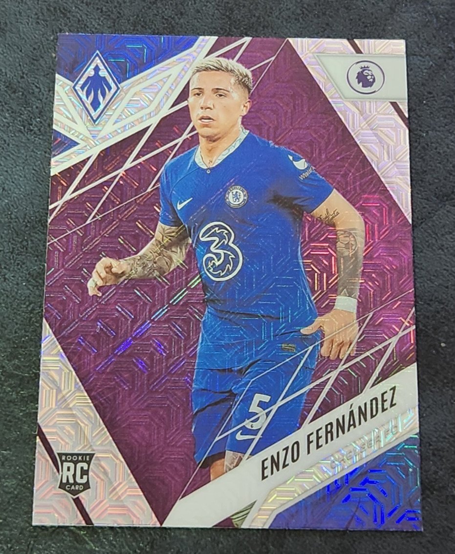 2022-23 Chronicles Phoenix Enzo Fernandez RC Purple Mojo #249 ~ Chelsea