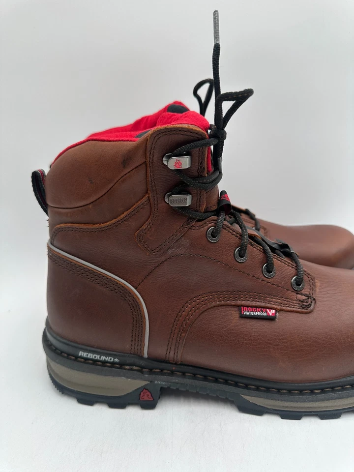 Rocky Rams Horn NUEVA Bota Para Hombre Mid-Top Marrón/Negro Varias Tallas Foto 3 de 4