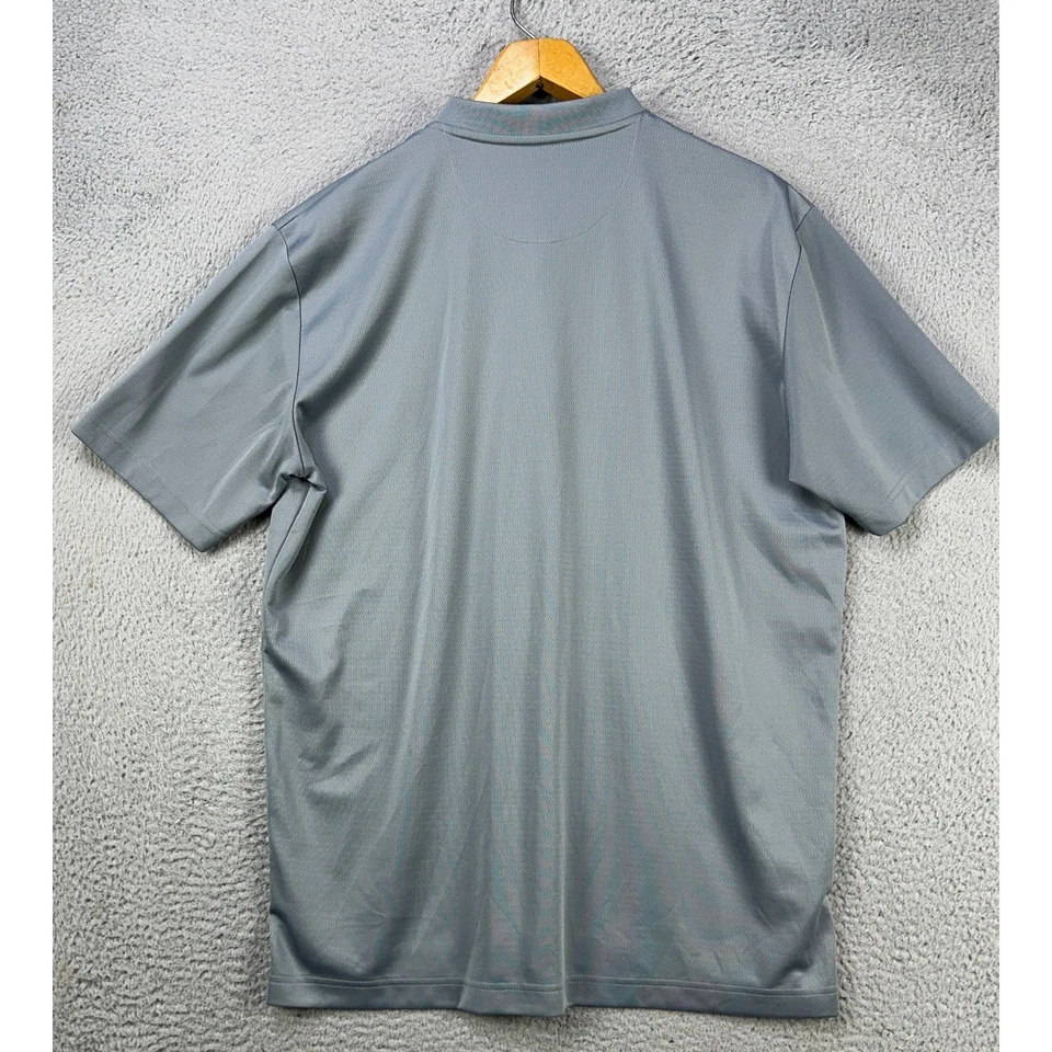 Camiseta Callaway Opti Dri Camiseta Henley Para Hombre Gris Medio Golf Manga Corta Elastizada Foto 3 de 4