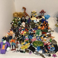 Action Figure Junk Drawer Lot 80s-2000s Figures Vehicles Accessories