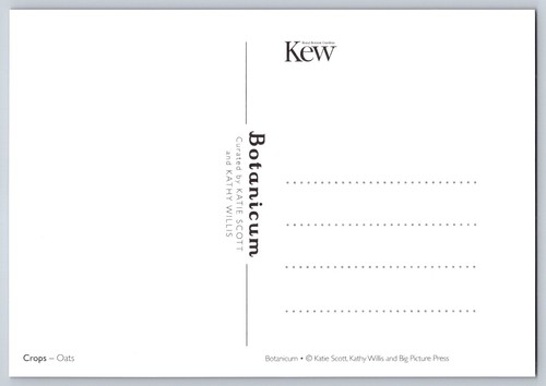 Postcard Kew Botanicum Crops Oats - Picture 2 of 3