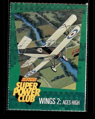 1992-95 Nintendo Power Super Power Club #29 Wings 2: Aces High