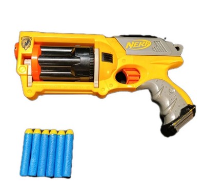 Nerf Maverick Rev-6 mit 6 Darts Gun Dart Blaster