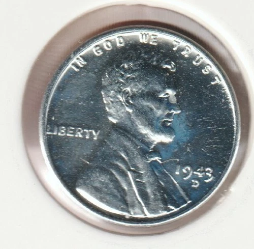 1943 WWII Lincoln Wheat Steel Penny Collectible US Collection Very Good War Coin