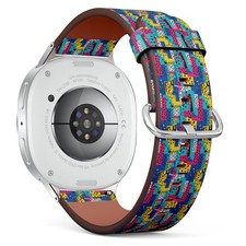 Memphis Abstract Bold Vegan Leather Watch Band 40/44/46mm