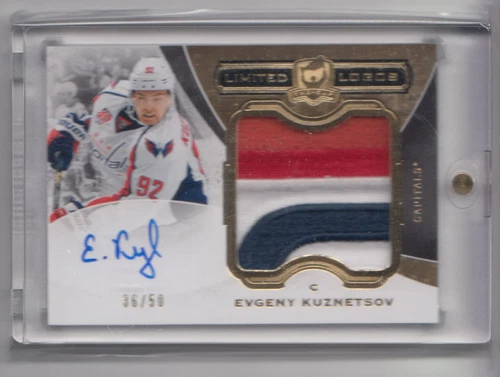 2014-15 The Cup Limited Logos Patch Autograph Rookie Evgeny Kuznetsov RC Auto