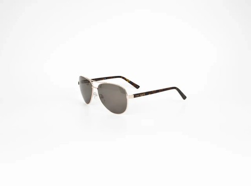 Ted Baker TB130 Sunglasses Authentic Unisex Gold Metal Aviator Green Lens Italy - Picture 2 of 5