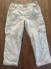 Cabelas Cargo Pants Mens 44 Flex Waist Hiking Trail Utility Fishing Outdoor