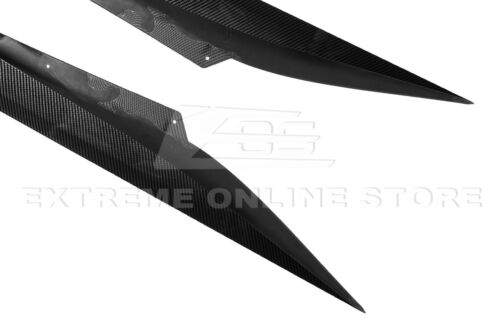 For 20-Up Corvette C8 | Z06 Style Hydro-Dipped Carbon Fiber Side Skirts Panel - Picture 14 of 17