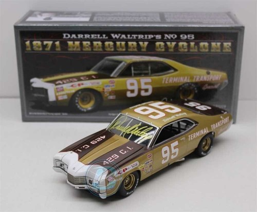 Darrell Waltrip Autographed #95 Terminal Transport 1971 Mercury Cyclone 1:24 - Picture 2 of 2