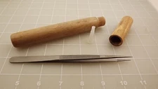 BRAND NEW! Titanium tweezer non-magnetic wood box DIAMOND JEWELER 