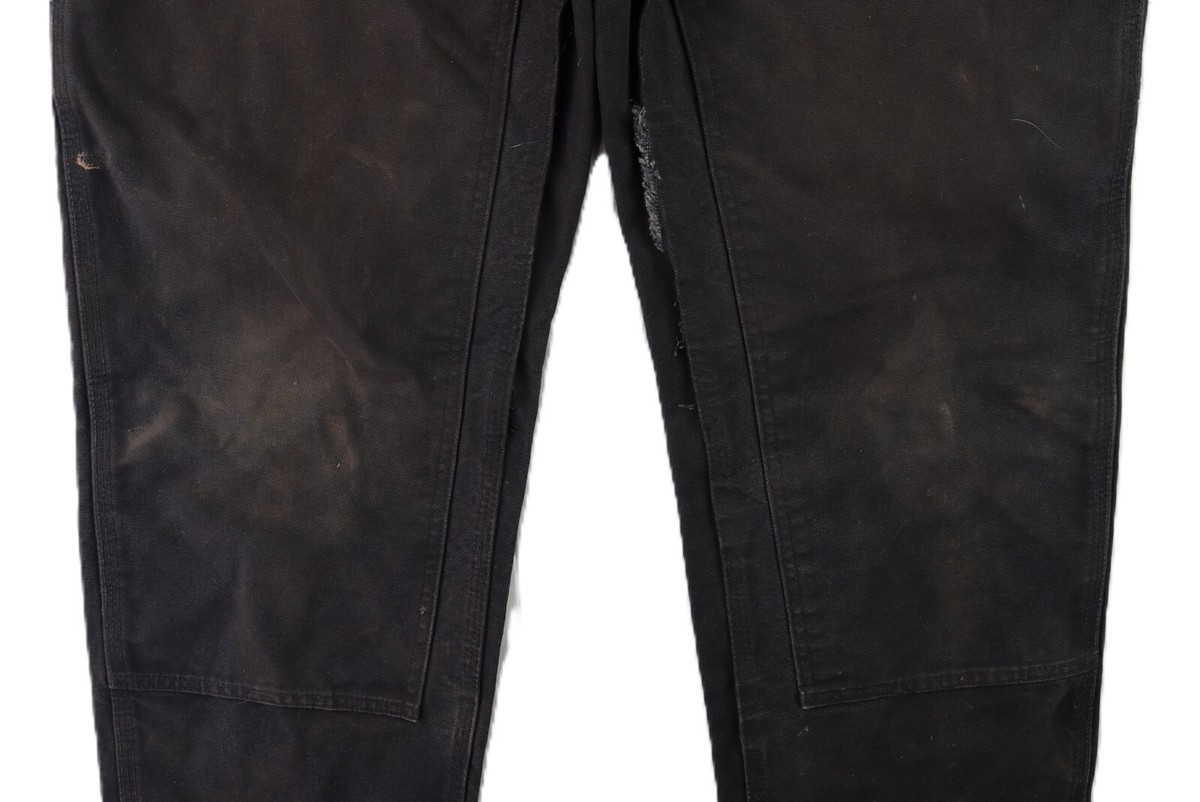 パンツ Carhartt doublenee BLK W33 CARHARTT USA Men's 33 x 33 Black Duck Double Front Work