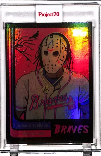 2021 TOPPS PROJECT 70 #459 - RONALD ACUNA JR BY JEFF STAPLE - RAINBOW FOIL 01/70