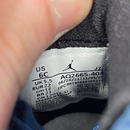 Nike Air Jordan 1 High OG TD Dark Marina Blue Toddler Size 6C AQ2665-404 - Picture 8 of 8