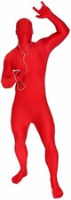 Adult Red Morphsuit M - XXL Men s Women s Skinsuit Zentai Suit Halloween Costume
