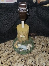 CHARPENTE Disney Winnie the Pooh Tree Stump Lamp Christopher Robin Piglet 11  H