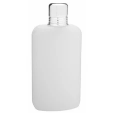 Top Shelf Flasks 12 oz. Plastic Flask With Stainless Steel Shot Cup Lid