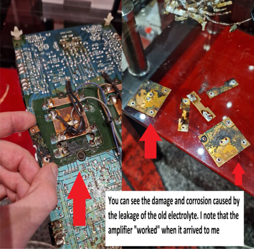 Stereo Receiver NAD 7150 Repair KIT - all capacitors - Picture 12 of 16