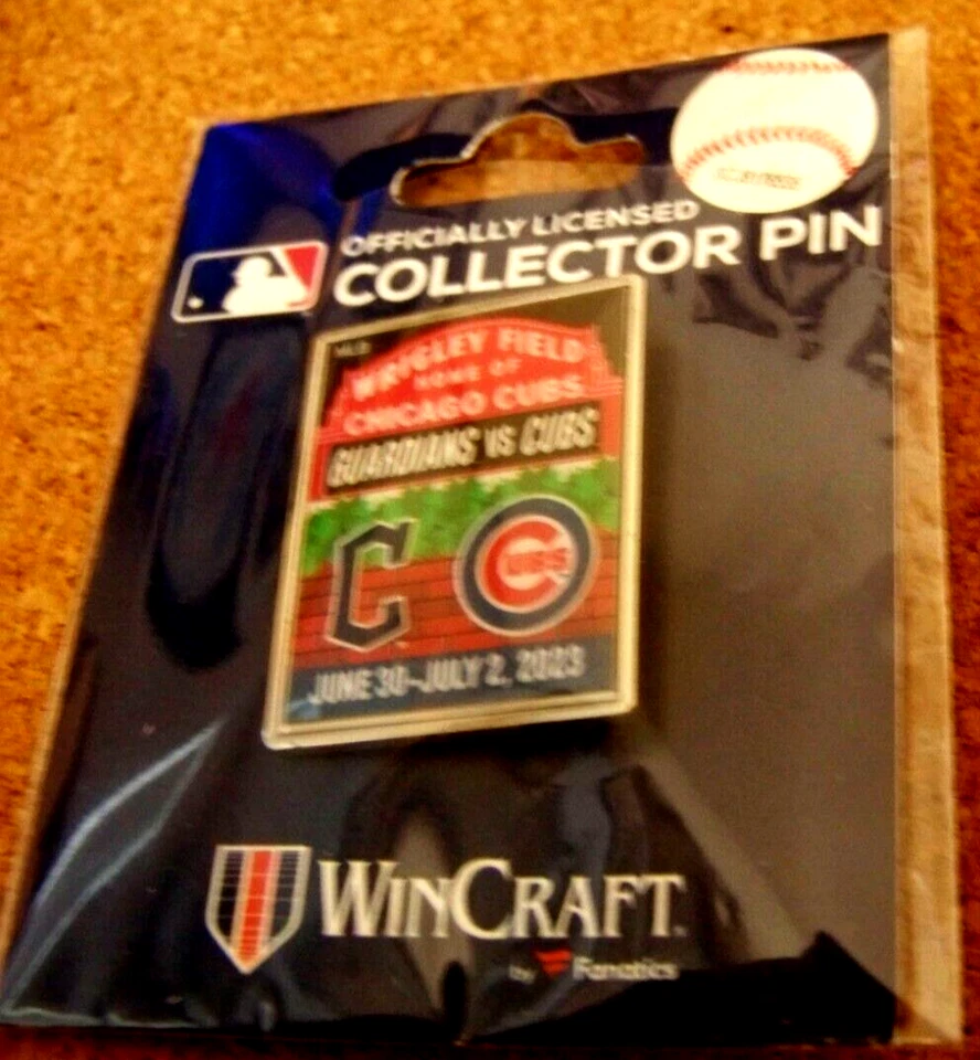 2023 Cubs Guardians Interleague Wrigley Field pin Chicago Cleveland FREE SHIP! - Image 2 of 4