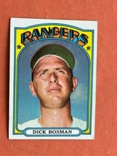 1972 Topps #365 Dick Bosman - Texas Rangers NRMINT SHIPS FREE NEW TOP LOADER