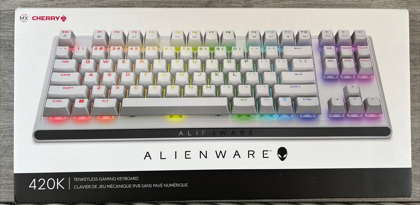 Dell AW420K Alienware Tenkeyless Tastiera per i Giochi con Filo US Lunare Luce