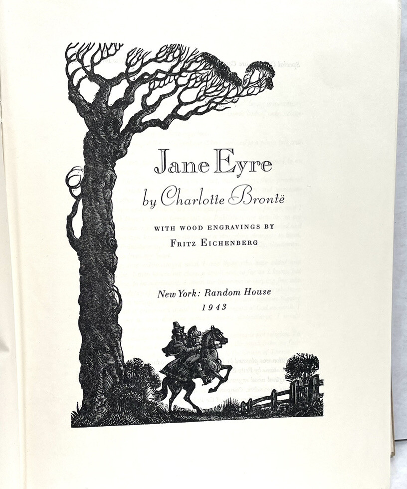 Wuthering Heights Jane Eyre Bronte Sisters 2 Book Set 1943 Random House