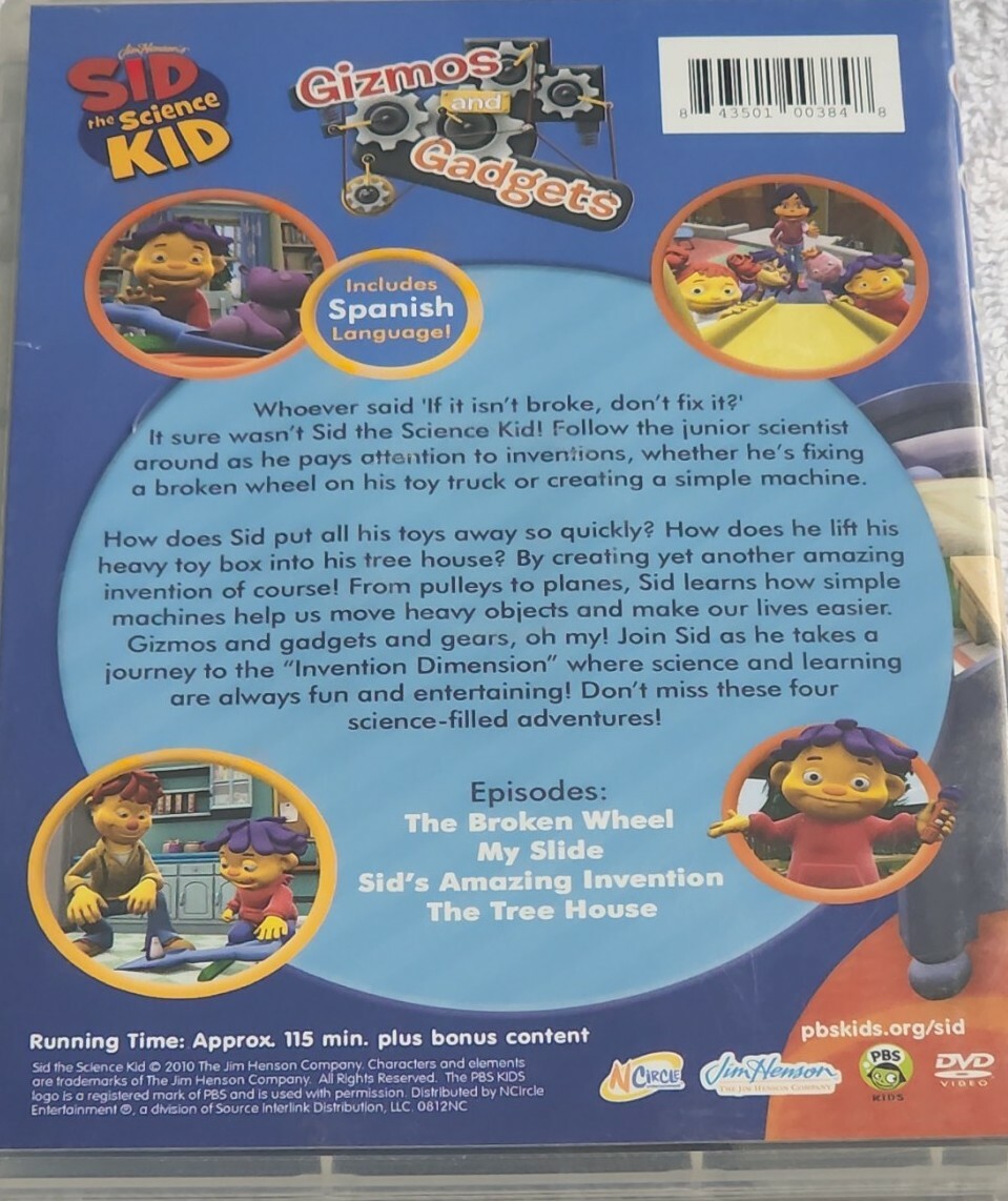 Sid the Science Kid Gizmos and Gadgets DVD PBS Kids | eBay